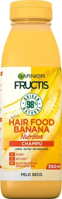 Produktbild von Garnier Fructis Hair Food Banana, Frauen, Nicht-professionell, Shampoo, Alle Haare, Alle Farben, 350 ml