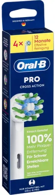 Image de Oral-B Lot de 4 brossettes Pro CrossAction