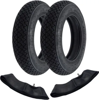 Produktbild von 2x Reifen VeeRubber VRM054 3.50-10 (3 1/2 x 10) 59J TT + Schlauch