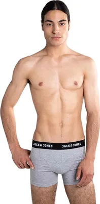 Image de Jack & Jones boxer lot de 3 jacanthony trunks noir bleu gris hommes
