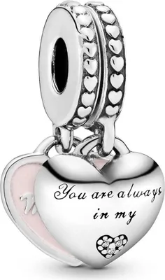 Produktbild von Pandora Mother & Daughter Hearts Charm-Anhänger 792072EN40 Anhänger