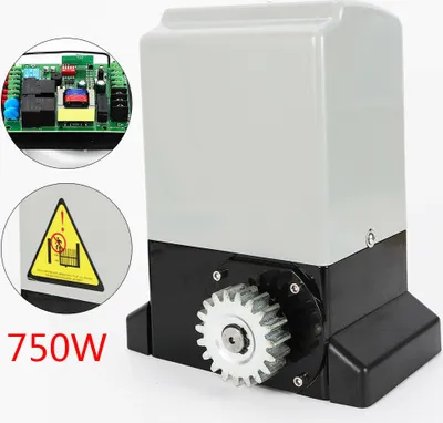 Zdjęcie produktu dla 750W elektryczny otwieracz bramy przesuwnej otwieracz bramy 2000KG napęd bramy garażowej otwieracz bramy przesuwnej brama przesuwna brama podwórkowa + 2 nadajniki ręczne