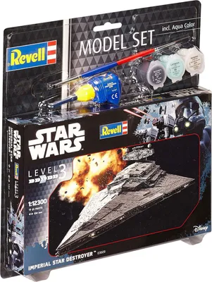 Produktbild von Revell Model Set Imperial Star Destroyer, Raumflugzeug-Modell, Montagesatz, Star Destroyers, Star Wars, Fortgeschritten, 21 Stück(e)