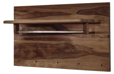 Immagine prodotto di MASSIVMOEBEL24 | TORONTO #146 Appendiabiti in legno di sheesham - decapato / smoked cherry 100x32x60