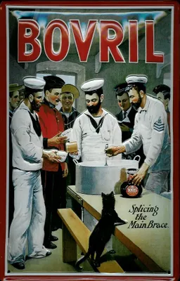 Produktbild von Blechschild Bovril Matrosen Kantine Suppe Soup Schild Werbeschild