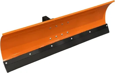 Produktbild von Schneeschieber Schneeschild Schneepflug Räumschild Universal für Einachser und Rasentraktor Orange Breite 175 cm x Höhe 40 cm 5-stufig schwenkbar verstellbar