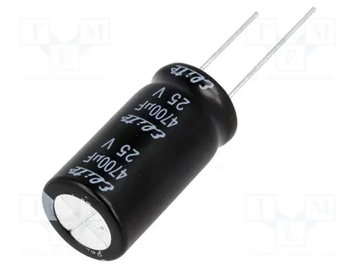 Produktbild von 1x Kondensator: elektrolytisch 4700uF 25VDC THT Ø16x32mm 20% PF1E472MNN1632 Elek