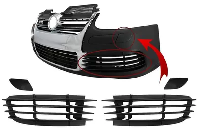 Produktbild von Stoßstangenteile & Abdeckungen Unterlegscheibe für VW Golf 5 03-07 Jetta 05-10.