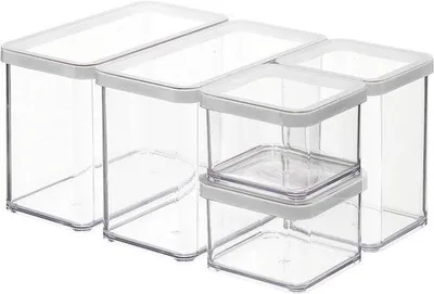 Produktbild von Transparente Kunststoffboxen Set von 5 BPA-frei