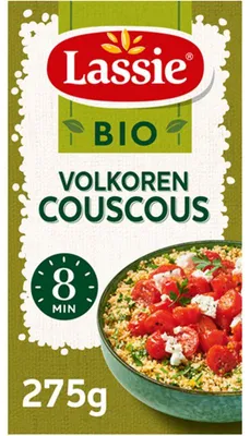 Produktbild von Lassie Vollkorn Couscous 275g – 100% , ballaststoffreich, ohne Zusatzstoffe