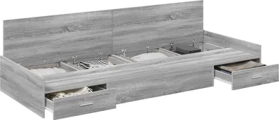 Immagine prodotto di Struttura del letto Grigio Sonoma 90 x 190 cm Legno multistrato