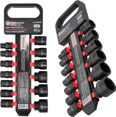 Zdjęcie produktu dla Zestaw nasadek udarowych 1/2" 10-32mm 13el