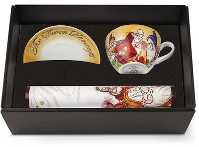 Frühstückstassen-Set mit Platzset, 7 Zwerge, Disney, 500 ml