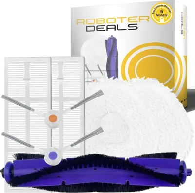 Image de Kit d'accessoires, ensemble de pièces de rechange pour aspirateur NARWAL Freo (2 brosses latérales, 1 brosse principale, 2 filtres, 2 microfibres)
