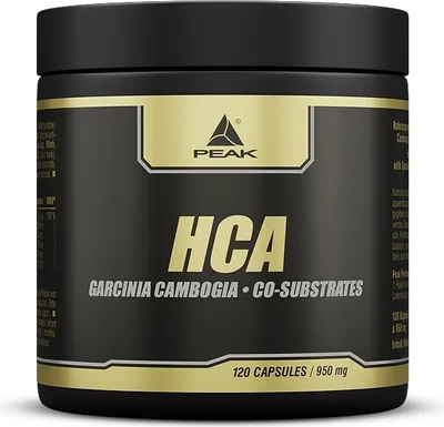 Immagine prodotto di HCA - 120 capsule I Acido idrossicitrico I Gestione degli zuccheri nel sangue I Metabolismo dei grassi I Dieta I Garcinia Cambogia I L-Carnitina I Inositolo I Colina