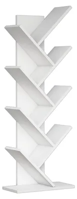 Immagine prodotto di Libreria in legno "Hitit" - 46 x 22 x 128 cm - Bianco