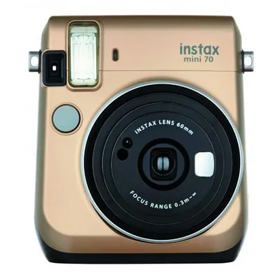 Produktbild von Fujifilm instax mini 70, 62 x 46 mm, Gold, 86 x 54 mm, 0.6 - 3 m, Auto, 10 s