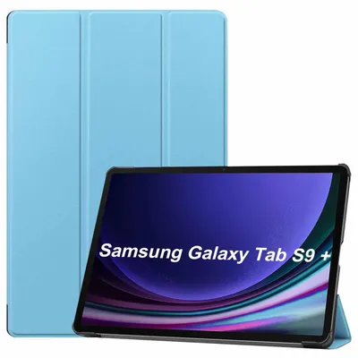 Image de Pour Samsung Galaxy Tab S10 Plus / S9 Plus FE Plus / S8 Plus : étui Wake UP Smart Cover 3-en-1 pour tablette, neuf