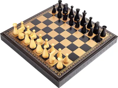Image de Jeu d'échecs Italfama Modern + échiquier en  48 x 48 cm avec jeu de dames et backgammon
