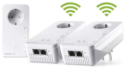 Image de Devolo Magic 2 WiFi 6 next Powerline Wi-Fi multiroom starter kit 07195 Powerline, Wi-Fi 2400 MBit/s