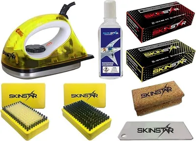 Productafbeelding van Startset skiwax, inclusief waxijzer, borstel en hydrocarbonwax, 8-delig