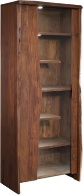 Produktbild von MASSIVMOEBEL24.DE Vitrine Akazie 81x45x204 braun lackiert PURE ACACIA #207
