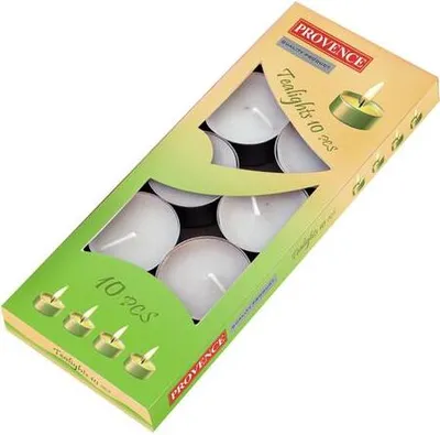 Zdjęcie produktu dla Świeczka podgrzewacz biała 10 szt., 3, 5 x 1, 5 cm