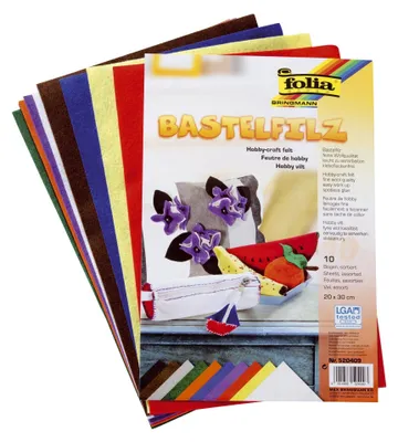 Immagine prodotto di Feltro artigianale Folia 150 g/m², 20 x 30 cm, 10 fogli