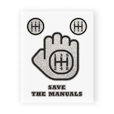 Produktbild von Sticker Aufkleber Save The Manuals 10 x 12 cm