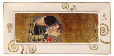 Image de Goebel Gustav Klimt - Der Kuss (Schale, New Bone China)