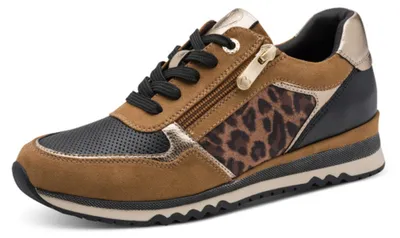 Produktbild von MARCO TOZZI Damen Sneaker mit Reißverschluss und losen Einlagen 2-23749-41, Größe:39 EU, Farbe:Braun