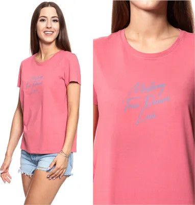 Produktbild von MUSTANG Damen, T-Shirt ALINA C PRINT, S, Rosa, sport, tshirt, shirt
