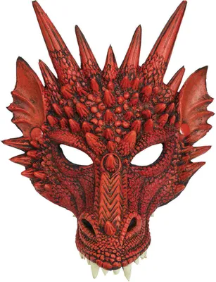 Immagine prodotto di Maschera del drago rosso - Taglia unica