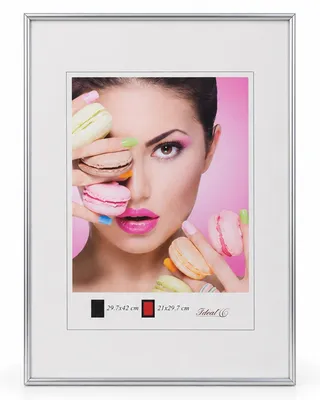 Produktbild von 2er 3er 5er Pack Photo Style Set Bilderrahmen Wanddeko Collage Poster Kunststoff Rahmen - Farbe: Silber | Format: 29,7x42 DIN A3 | Pack: 5