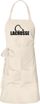 Produktbild von Huuraa Schürze Lacrosse Schriftzug Natur mit Taschen Baumwolle Kochschürze Geschenkidee