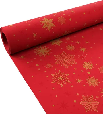 Produktbild von Duni Dunicel Tischdeckenrolle Stargazing Red 1,18 x 25m