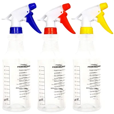 Produktbild von Youngever 3er Set 1000ML Leere Sprühflaschen Plastik, Sprühflaschen für Reinigun