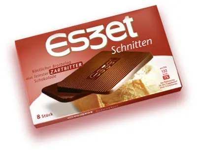 Zdjęcie produktu dla Plastry Eszet 8 tabliczek gorzkiej czekolady 75 g
