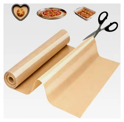 Produktbild von Silikon Backmatte, 30 * 305 cm, Wiederverwendbares Backpapier, Zuschneidbare Antihaft-Silikonmatte für Backofen und Luftfritteusen