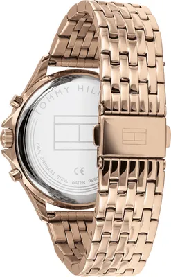 Produktbild von Tommy Hilfiger 1782143 Damen-Armbanduhr, Roségold-Gehäuse, Metall-Armband