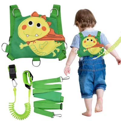 Immagine prodotto di Solidchoice - Guinzaglio antiscappamento per bambini a forma di dinosauro, con cintura di sicurezza