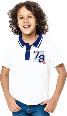 Produktbild von Jungen-T-Shirt Polo 78  - Weiß - 146