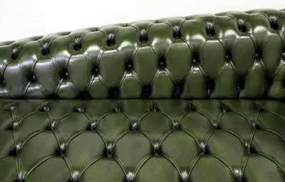 Produktbild von Chaiselongues Chesterfield Sofa Grün Couch Liege Ottomane Recamiere Leder Chiase