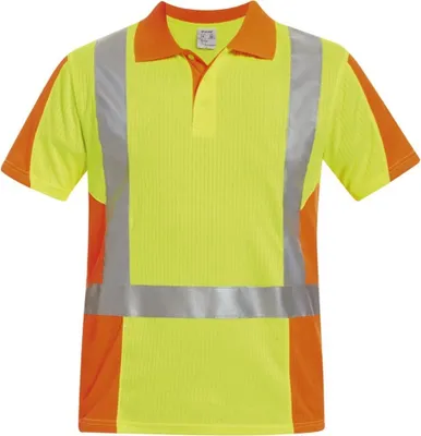 Produktbild von Warnschutzpoloshirt Zwolle Gr.M gelb/orange ELYSEE