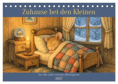 Produktbild von Zuhause bei den Kleinen. Ein Jahr voller tierischer Rückzugsorte. (Tischkalender 2027 DIN A5 quer), CALVENDO Monatskalender
