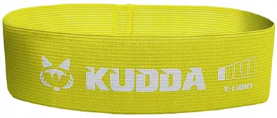 Produktbild von KUDDA HIP MINI Band Gelb Trainingsband für Fitness Übungen
