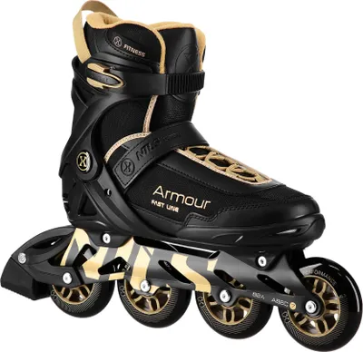 Obrázek produktu pro Na22151 Brusle Armour Black & Gold Velikost. 38 Nils Extreme
