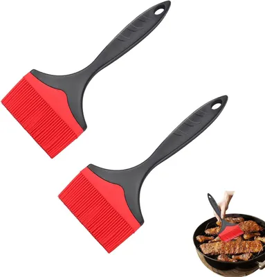 Obrázok produktu pre Silikónové štetce na pečenie 10 cm, extra široké, odolné voči teplu, 2 kusy, na grilovanie