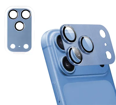 Productafbeelding van imoshion Camera Protector Glas 2 Pack voor de Apple iPhone 18 Pro Max / 17 Pro Max - Light Blue
