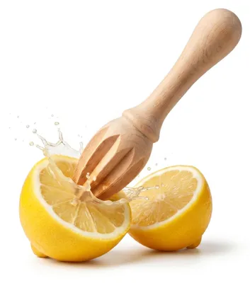 Imagen del producto de Exprimidor de cítricos de madera, manual, de 15 cm, para la cocina